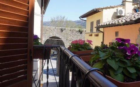 Terrazzino Margherita: Blomsterkrukke, Altan, Dør, Jern, Stueplante, Gelænder, Bejdse, Baluster, Home Dør