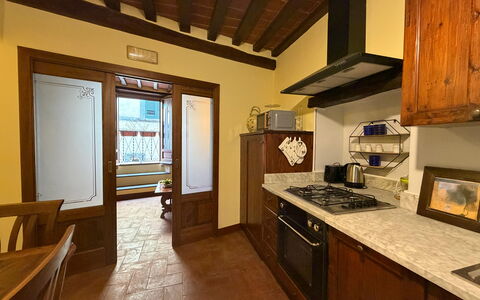 Terrazzino Margherita: Gulvbelægning, Indretning, Træ, Etage, Loft, Countertop, Møbel, Belysning, Køkken, Cabinetry