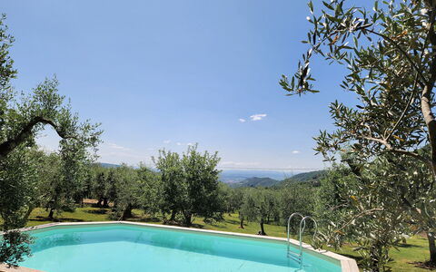 Il Casale di San Jacopo con Piscina Privata: Blå, Svømmepøl, Skygge, Backyard, Landscaping, Have, Eco Hotel, Estate, Udvej, Gård
