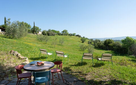 Villa Ombrone: Møbel, Udendørs Møbler, Land Lot, Landdistrikt, Stol, Udendørs Bord, Have, Eng, Shrubland, Parkere