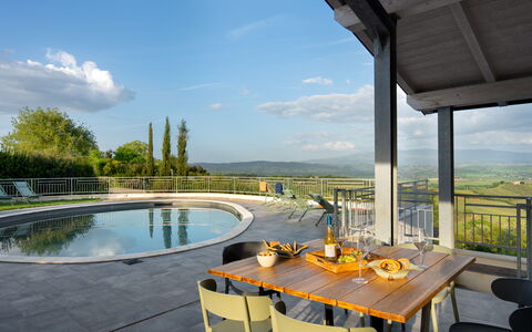 Villa Ombrone: Møbel, Udendørs Møbler, Stol, Bord, Svømmepøl, Udvej, Udendørs Bord, Skygge, Køkken & Spisebord, Eco Hotel