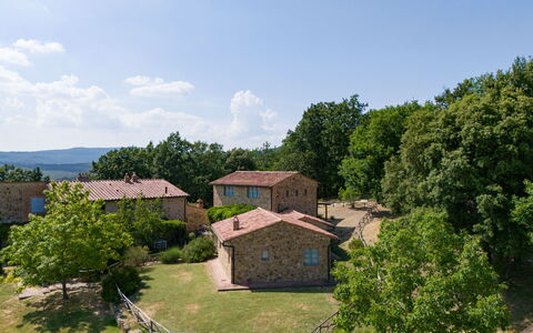 Casa Stella Serena, Podere le Scopaie, Pool: Træ, Landdistrikt, Land Lot, Sommerhus, Estate, Fritid, Landsby, Eng, Stuehus, Parkere