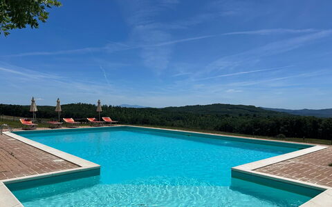 Casa Stella Serena, Podere le Scopaie, Pool: Blå, Svømmepøl, Vand, Udvej, Eco Hotel, Fritid, Udendørs Møbler, Thermae, Ferieby, Water Feature