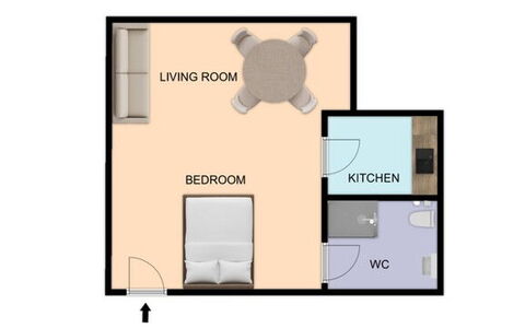 Maison D'Alice: Soveværelse, Seng, Møbel, Sengetøj, Bed Frame, Sengetøj, Skuffe, Sengetøj, Lampe, Pude