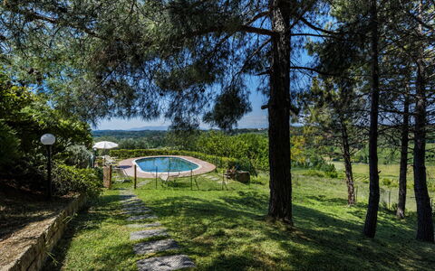 Villa Quintino: Blå, Skygge, Landscaping, Parkere, Svømmepøl