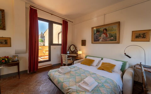 Casa dello Scrittore: Væg, Lejlighed, Billedramme, Stueplante, Bejdse, Hotel, Soveværelse, Seng