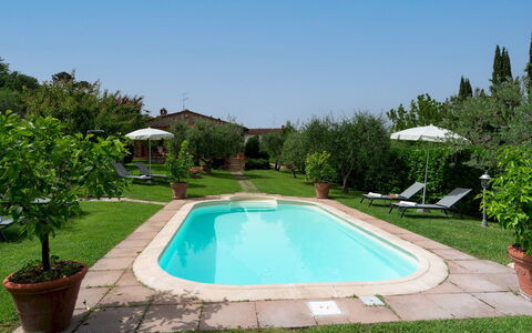 Villa Sorripa 6: Svømmepøl, Udvej, Udendørs Møbler, Have, Backyard, Estate, Eco Hotel, Hacienda, Lawn, Landscaping