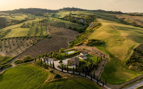 Podere Collelungo 14: Naturlige Landskab, Landskab, Græs-, Almindeligt, Land Lot, Landdistrikt, Mark, Plantation, Pasture, Eng