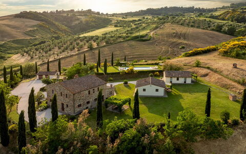 Podere Collelungo 14: Estate, Plantation, Landscaping, Have, Villa, Mansion, Stuehus, Farm, Landbrug