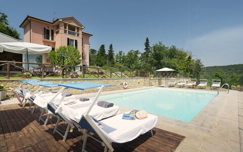 Villa Vittoria D'Anghiari 7+3: Estate, Udvej, Svømmepøl, Udendørs Møbler, Villa, Hacienda, Hotel, Mansion, Eco Hotel, Gård