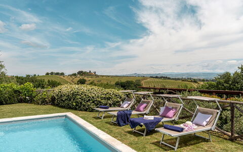 L'Oliveta 6: Have, Udendørs Møbler, Gård, Landscaping, Backyard, Svømmepøl, Eco Hotel, Hacienda, Villa, Stuehus