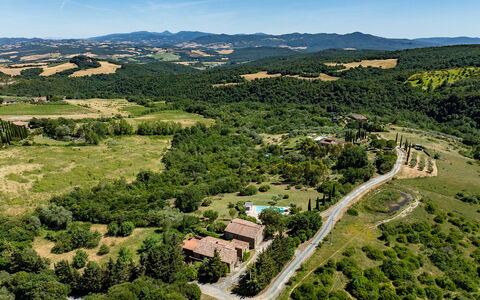 Cinque Cipressi 8: Træ, Naturligt Miljø, Natur, Landskab, Naturlige Landskab, Vegetationen, Fugleperspektiv, Almindeligt, Landdistrikt