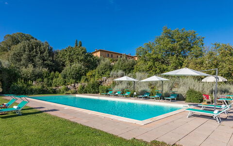 Villa Il Foramasso 10+2: Svømmepøl, Udvej, Estate, Udendørs Møbler, Hacienda, Landscaping, Hotel, Villa, Eco Hotel, Liggestol