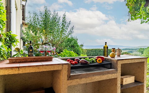 Casale le Conce 6: Have, Bejdse, Design, Skorsten, Stueplante, Køkken, Countertop, Backyard, Komfur, Flise