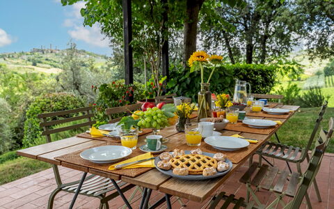 Villa Caterina 8: Møbel, Bord, Mad, Bordservice, Udendørs Møbler, Frugt, Udendørs Bord, Dug, Køkken & Spisebord, Stol