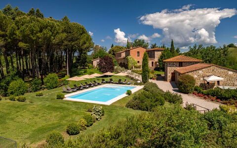 Podere Bellaria 18+2: Have, Landscaping, Villa, Stuehus
