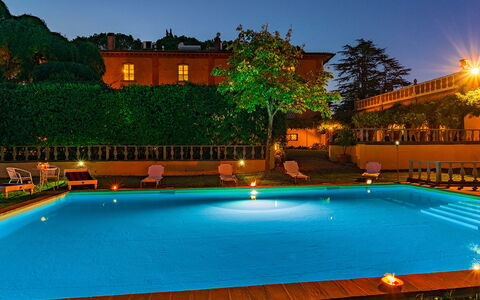 Villa delle Sophore 12: Svømmepøl, Udvej, Thermae, Eco Hotel, Hacienda, Estate, Landskab Belysning, Fritid, Hotel, Water Feature
