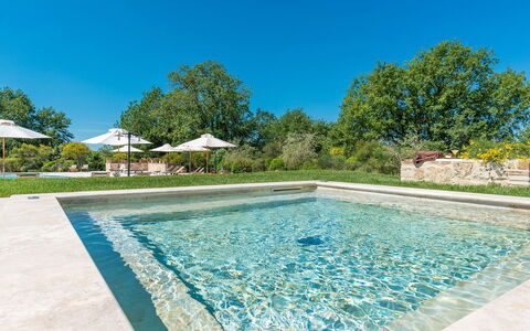 Villa le Chiarne 22: Have, Svømmepøl, Landscaping, Afspejling, Water Feature, Design, Dam, Botanisk Have, Reflekterende Pool
