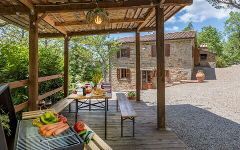 Casa Largnano 6+2: Træ, Sommerhus, Landdistrikt, Bjælkehytte, Garden Bygninger, Backyard, Hårdttræ, Have, Stuehus, Tømmer