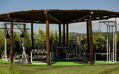 Casale Bella Vita 8+4: Have, Parkere, Skygge, Jern, Metal, Lawn, Udendørs Struktur, Gazebo, Fritid, Pavilion