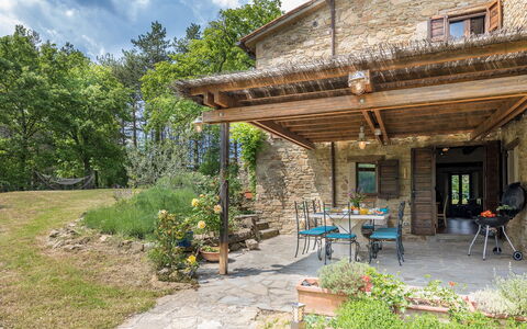 Casale Mollina 6+2: Træ, Sommerhus, Dør, Hus, Møbel, Hjem, Backyard, Stuehus, Stol, Have