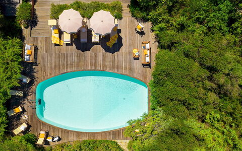 Villa Corallina 12: Svømmepøl, Udendørs Møbler, Udvej, Paraply, Eco Hotel, Liggestol, Fritid, Stol, Hotel, Ferieby