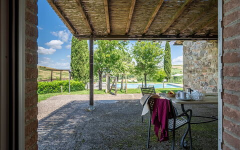 Le Colombelline 12: Land Lot, Have, Skygge, Mursten, Landscaping, Gård, Backyard, Stuehus, Udendørs Møbler, Udendørs Struktur