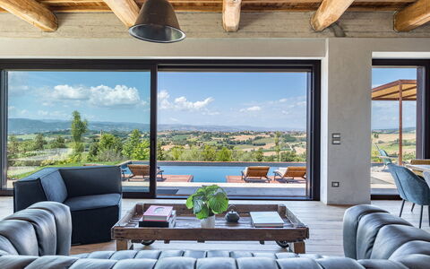 Casale the Place 6+2: Møbel, Stol, Hårdttræ, Bejdse, Villa, Stue, Couch, Stuehus