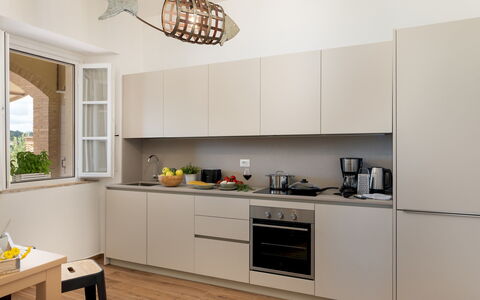 Casolare San Martino 12: Køkken Apparat, Køkken, Countertop, Møbel, Indretning, Cabinetry, Større Bandage, Gulvbelægning, Træ, Husholdningsapparat