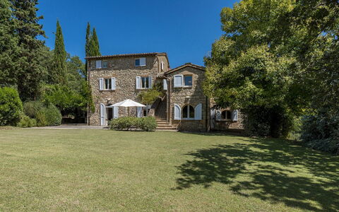 Casale le Querce di Cetona 8: Træ, Græs, Busk, Landskab, Estate, Hjem, Sommerhus, Stuehus, Lawn, Mansion