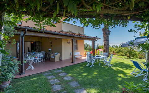 Villa ai Venti 8: Have, Møbel, Backyard, Stol, Udendørs Møbler, Skygge, Gård, Udvej, Eco Hotel, Lawn