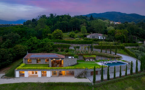 Villa Krisztina 10: Landskab, Estate, Have, Sommerhus, Eco Hotel, Landscaping, Hill Station, Svømmepøl, Udvej, Villa