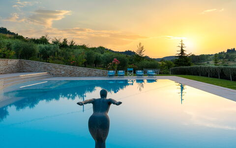 Podere Terranuova 10+2: Blå, Vand, Svømmepøl, Fritid, Afspejling, Udvej, Ferieby, Eco Hotel, Reflekterende Pool