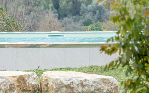Casale delle Farfalle 12: Svømmepøl, Kompositmateriale, Landscaping, Have, Skygge, Water Feature, Backyard