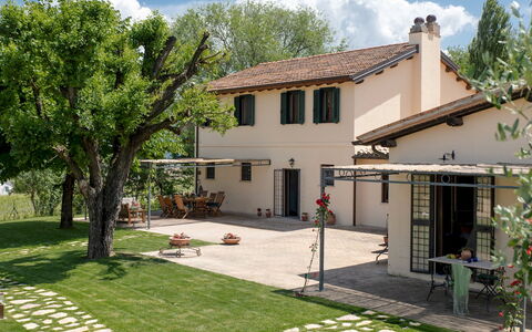 La Collina degli Ulivi 8+2: Hus, Hjem, Skygge, Lawn, Have, Estate, Gård, Sommerhus, Backyard, Udendørs Struktur