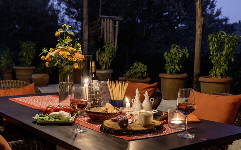 Case Novole 10: Møbel, Bordservice, Bord, Dug, Drinkware, Mad, Serveware, Indretning, Stol, Blomsterkrukke