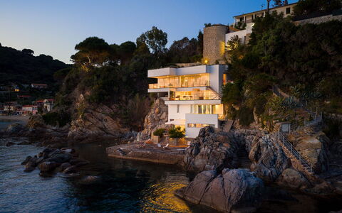Villa Il Faro 10: Rots, Coastal Og Oceaniske Landskabsformer, Kyst, Outcrop, Hav, Ocean, Headland, Lyd, Bugt
