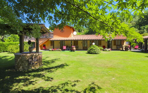 Le Balze: Hus, Land Lot, Have, Lawn, Tag, Skygge, Sommerhus, Forår, Hacienda, Backyard