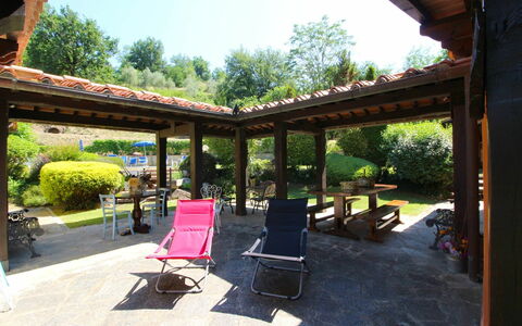 Le Balze: Plante, Møbel, Himmel, Bygning, Skygge, Træ, Stol, Blomsterkrukke, Udendørs Møbler, Hus