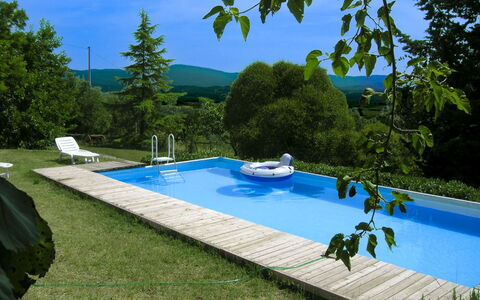 Casa Rossa: Blå, Svømmepøl, Fritid, Have, Skygge, Backyard, Landscaping, Udvej, Udendørs Møbler, Lawn