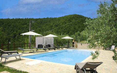 La Rogaia: Paraply, Møbel, Udendørs Møbler, Skygge, Stol, Udendørs Bord, Blomsterkrukke, Svømmepøl, Design, Stueplante