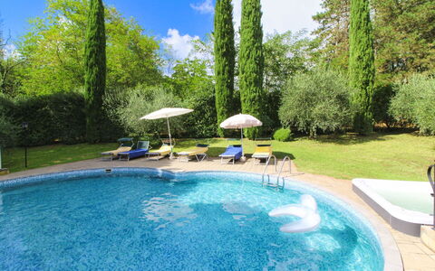 Villino Alba: Svømmepøl, Blå, Udvej, Udendørs Møbler, Thermae, Fritid, Eco Hotel, Liggestol, Skygge, Landscaping