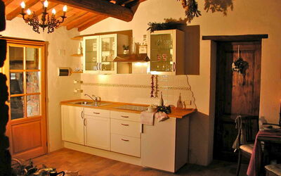 Kitchen with electric stove