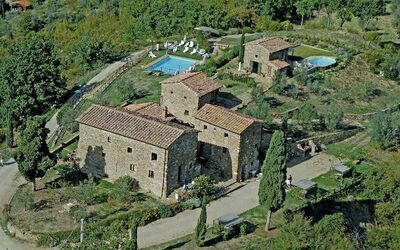 Borgo di Montegonzi: View of the Hamlet from a plane
