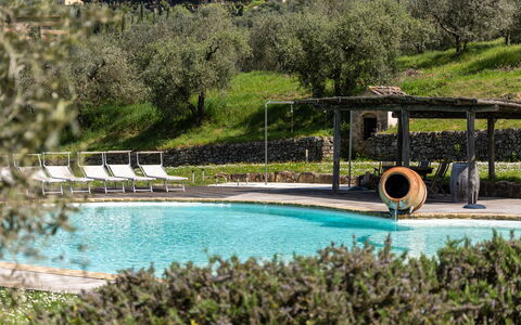 Villa Ferdinando: Svømmepøl, Udendørs Møbler, Udvej, Have, Landscaping, Lawn, Hacienda, Gård, Eco Hotel, Thermae