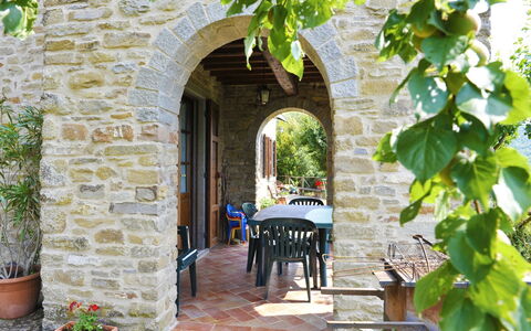 Casetta i Ciliegi: Plante, Bord, Blomsterkrukke, Bygning, Stol, Stueplante, Arkitektur, Ejendom, Træ, Fritid