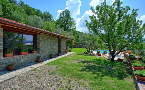 Villa Noceta: Ejendom, Gård, Hus, Ejendom, Hjem, Træ, Græs, Bygning, Arkitektur, Have